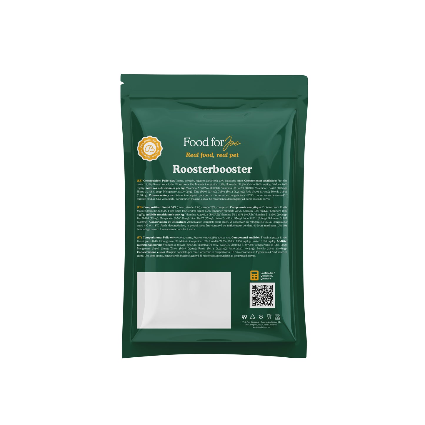 Roosterbooster - menú de pollo para perros 200g