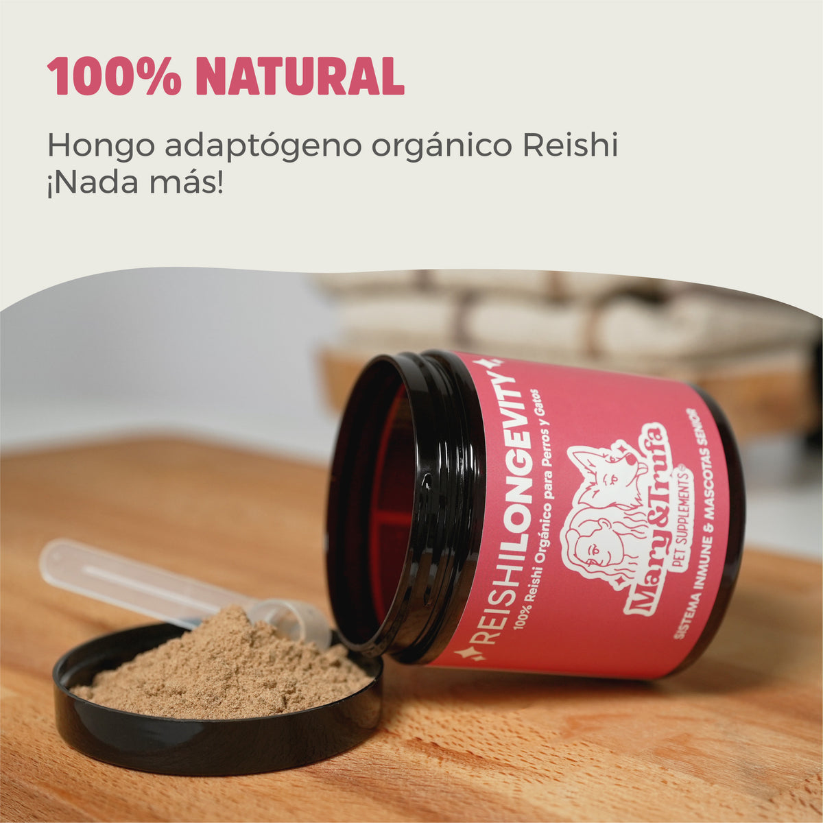 Reishi Longevity - Cogumelos medicinais para cão e gato