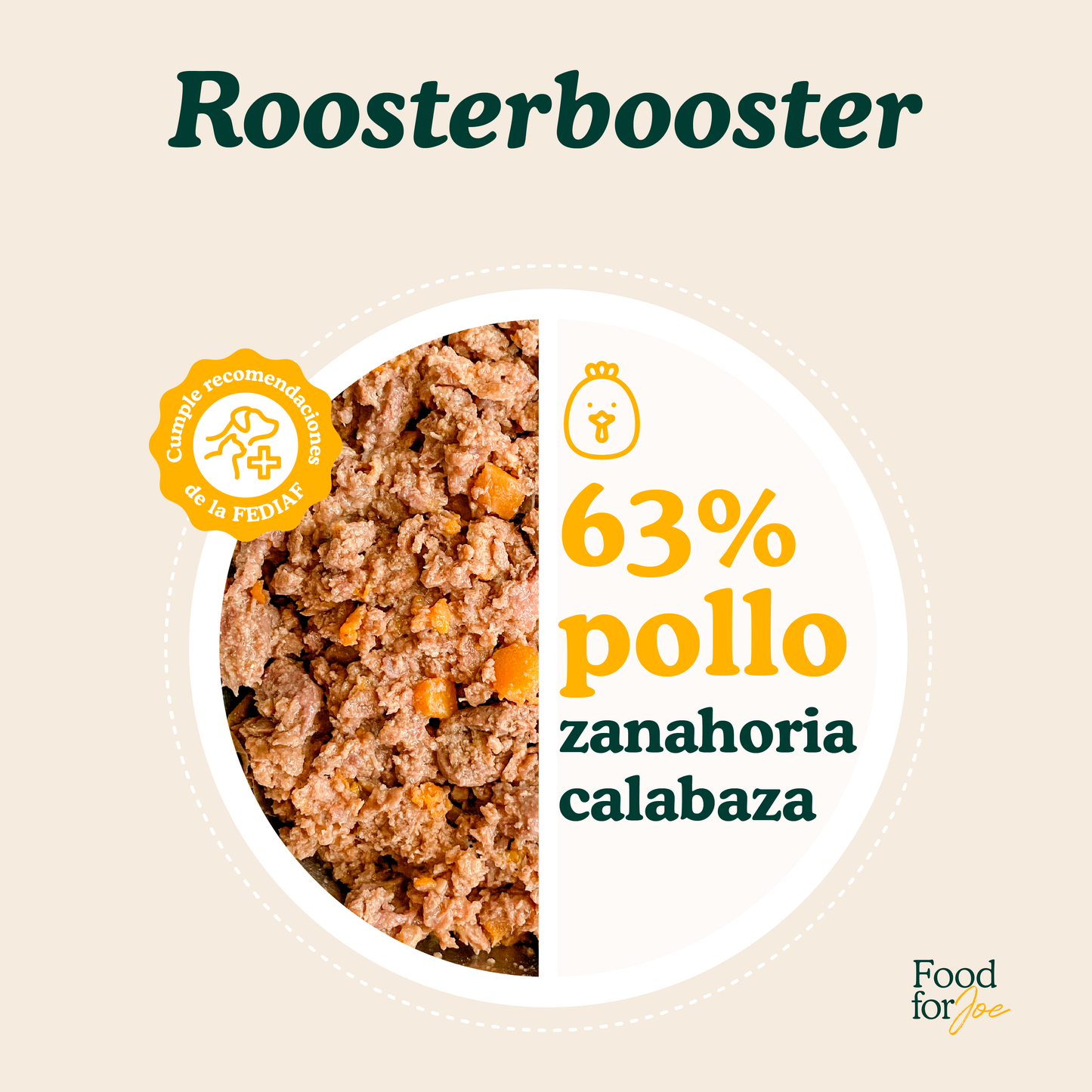 Roosterbooster - menú de pollo para perros 800g