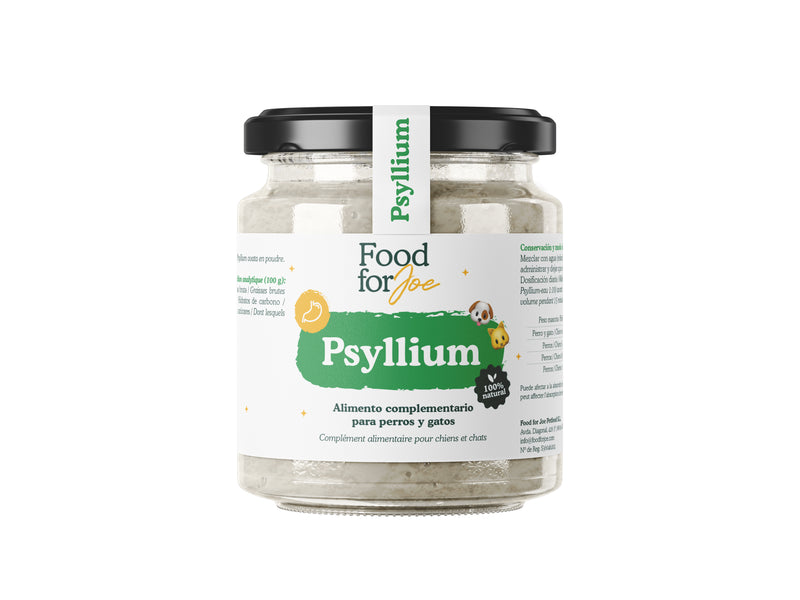 Cáscara de psyllium en polvo formato frasco - Suplemento 100% natural para perros y gatos