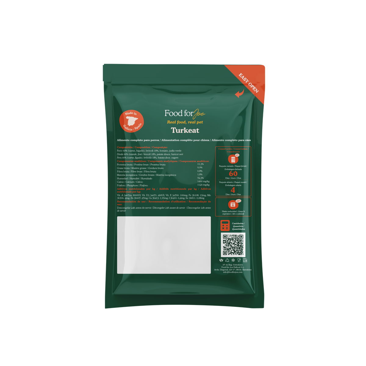 Turkeat - menú de pavo para perros 400g