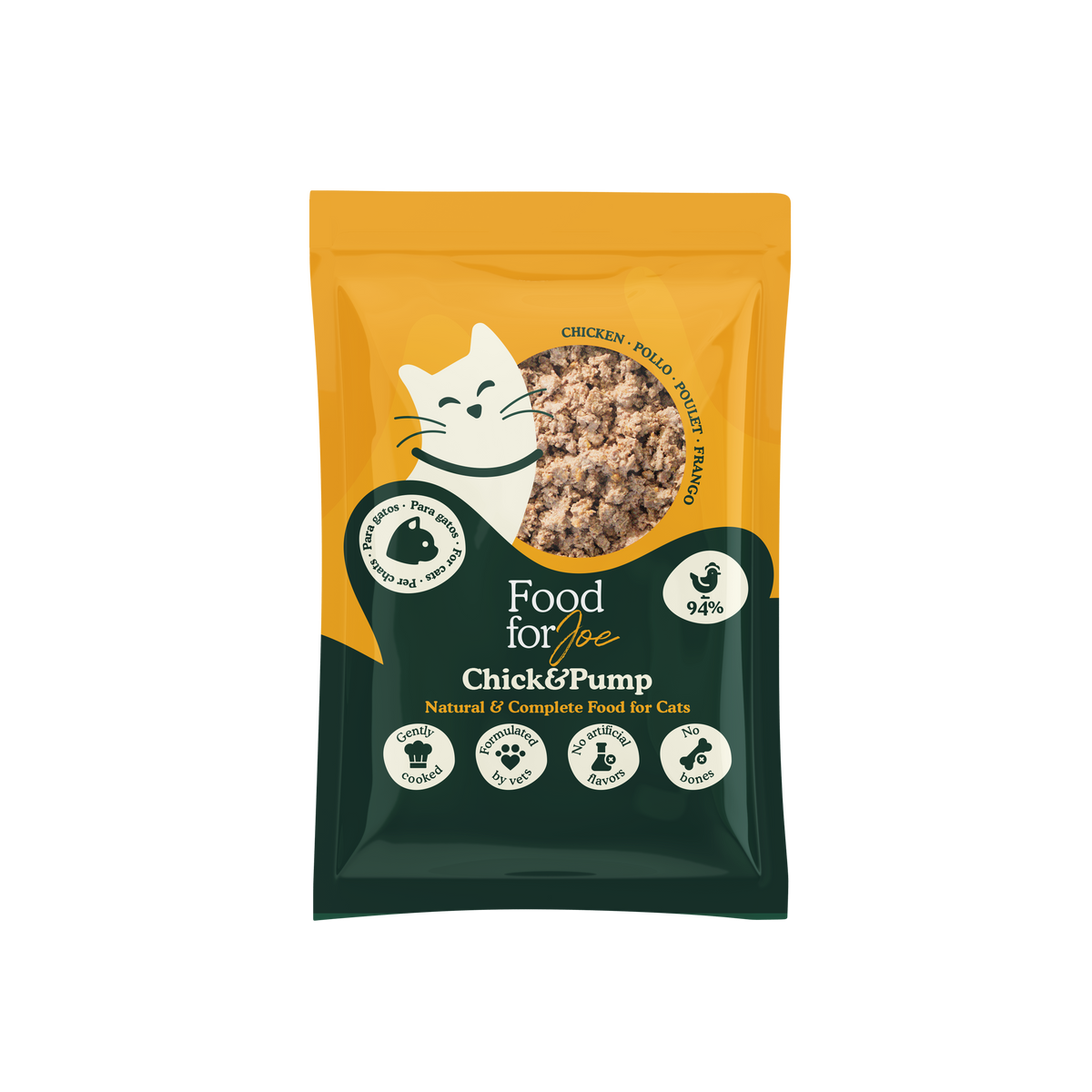 Chick&Pump - menú de pollo para gatos 200g