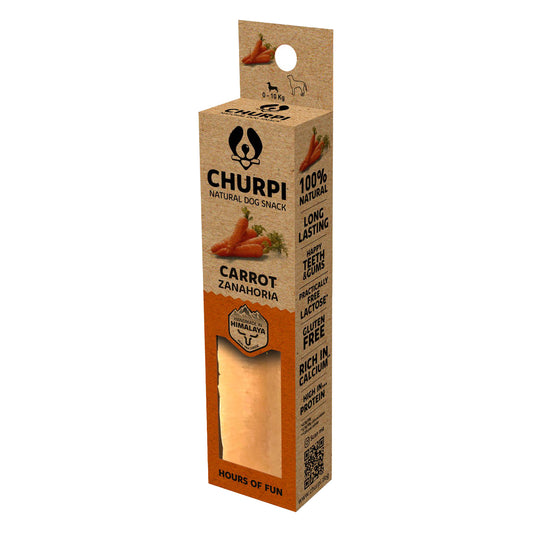 Churpi sabor cenoura para cães – Snack natural 130g