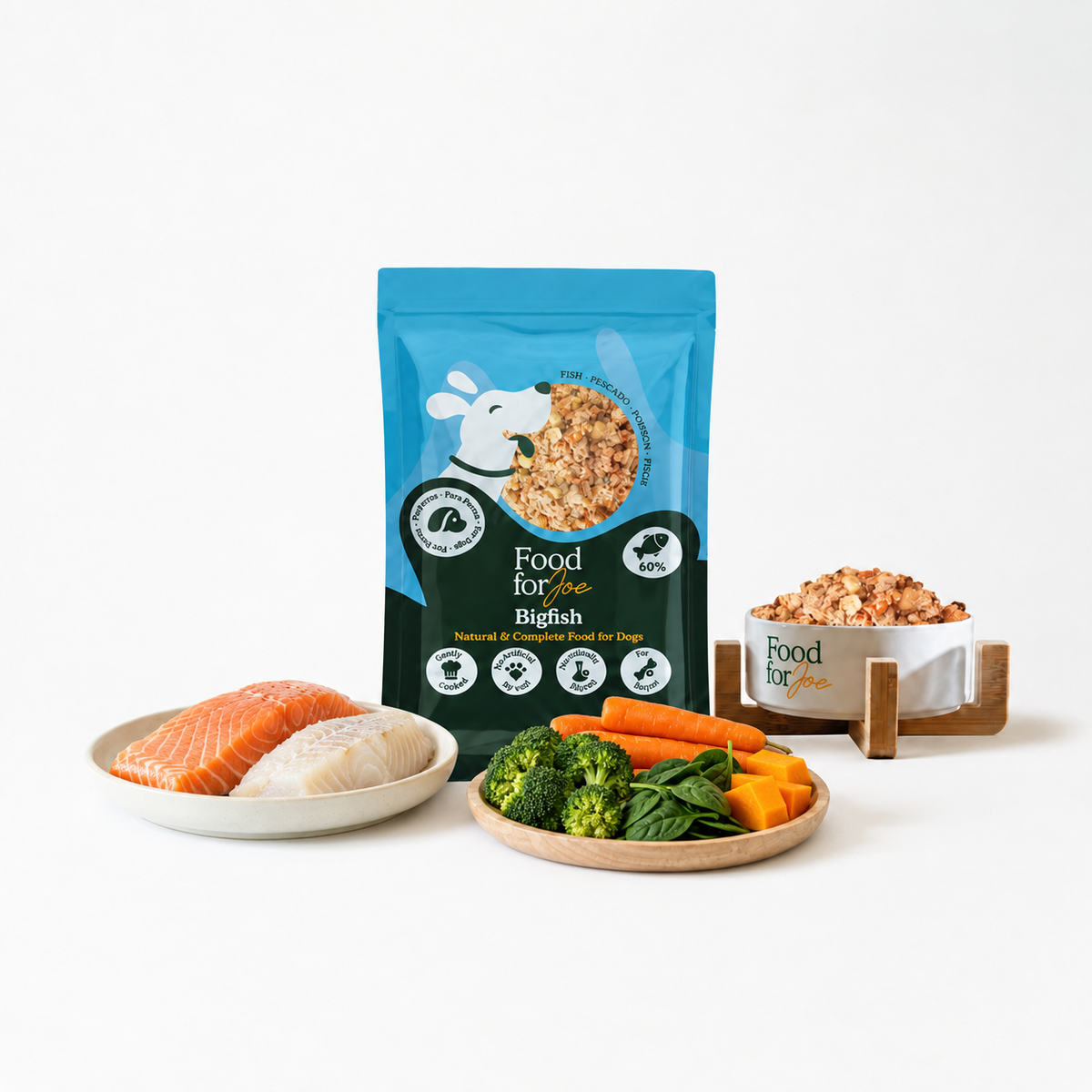 Bigfish - menu de peixe para cães 800g