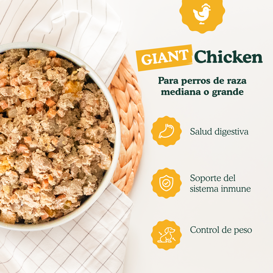 Giant Pollo 1200 g - Receita de frango para cães de porte médio e grande