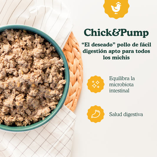 Chick&Pump - menu de frango para gatos 200g