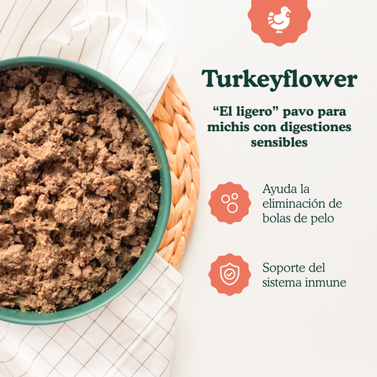 Turkeyflower - menu de peru para gatos 200g