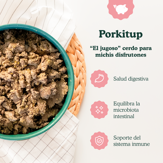Porkitup - menu de porco para gatos 200g