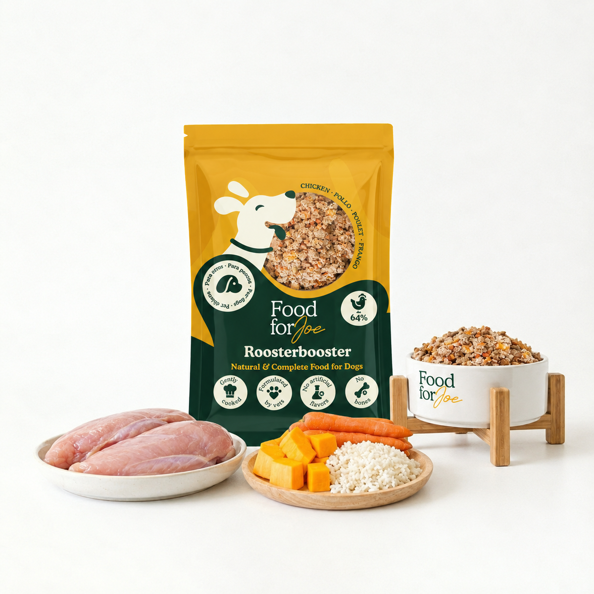 Roosterbooster - menú de pollo para perros 200g