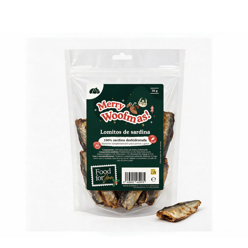 Snack Natalício - Lombo de sardinha 100% - 70g
