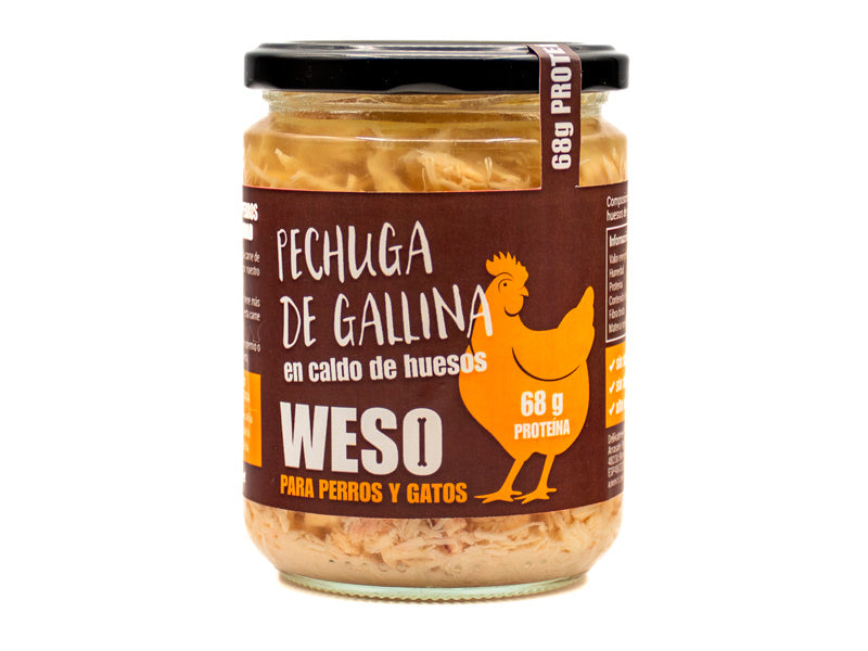 Peito de galinha em caldo para cães e gatos - 400 ml