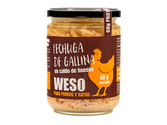 Peito de galinha em caldo para cães e gatos - 400 ml