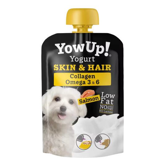 Yogur Natural con salmón para Perros Yow Up Especial Piel y Pelo
